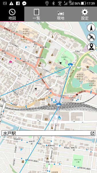 地図にポイント